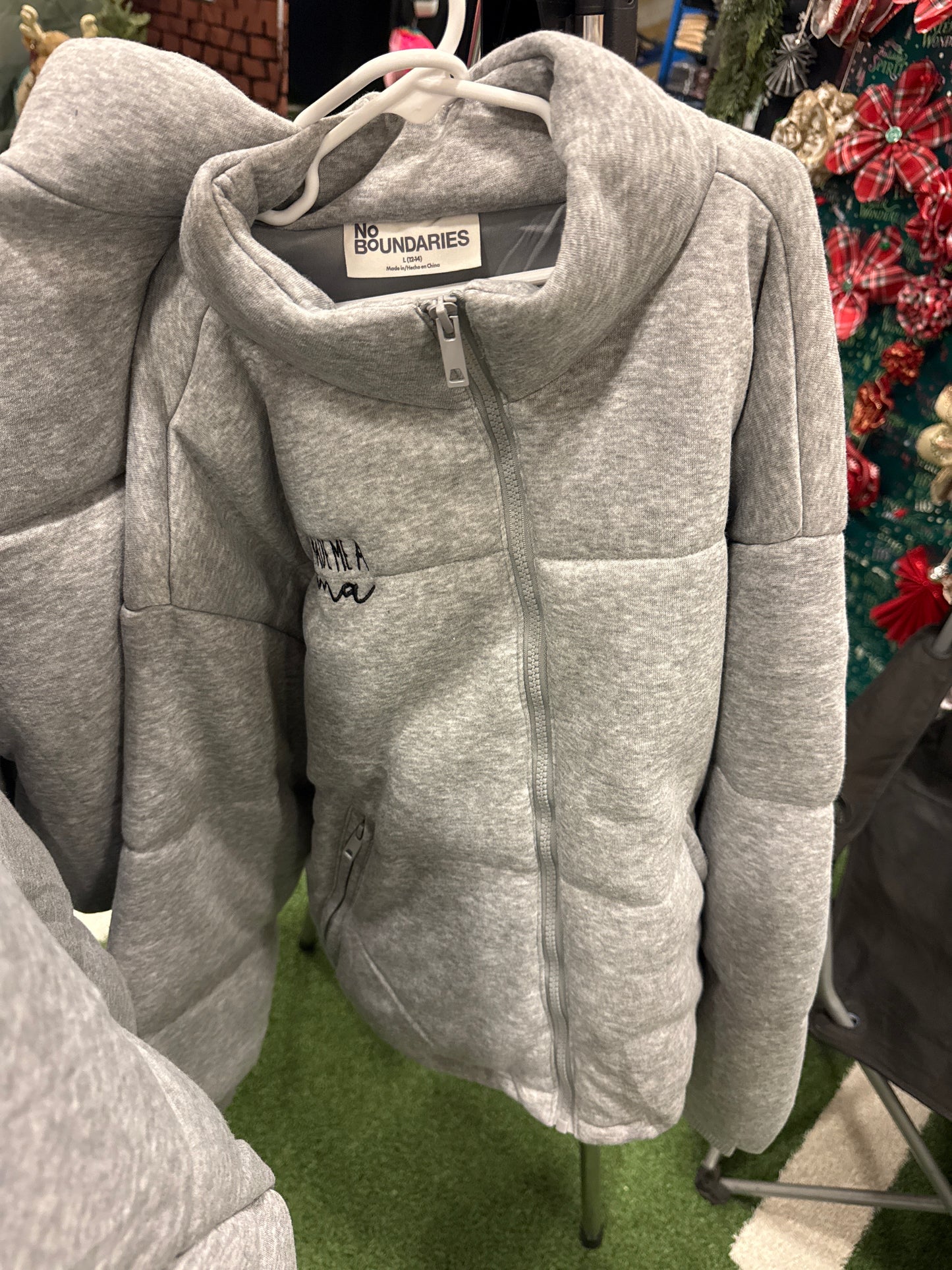 $42 gray mama puffer