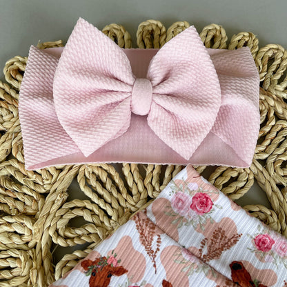 Western baby girl bummie clothing - handmade custom highland cow print - Texas toddler - cow print shorties - baby shower gift - pink bow