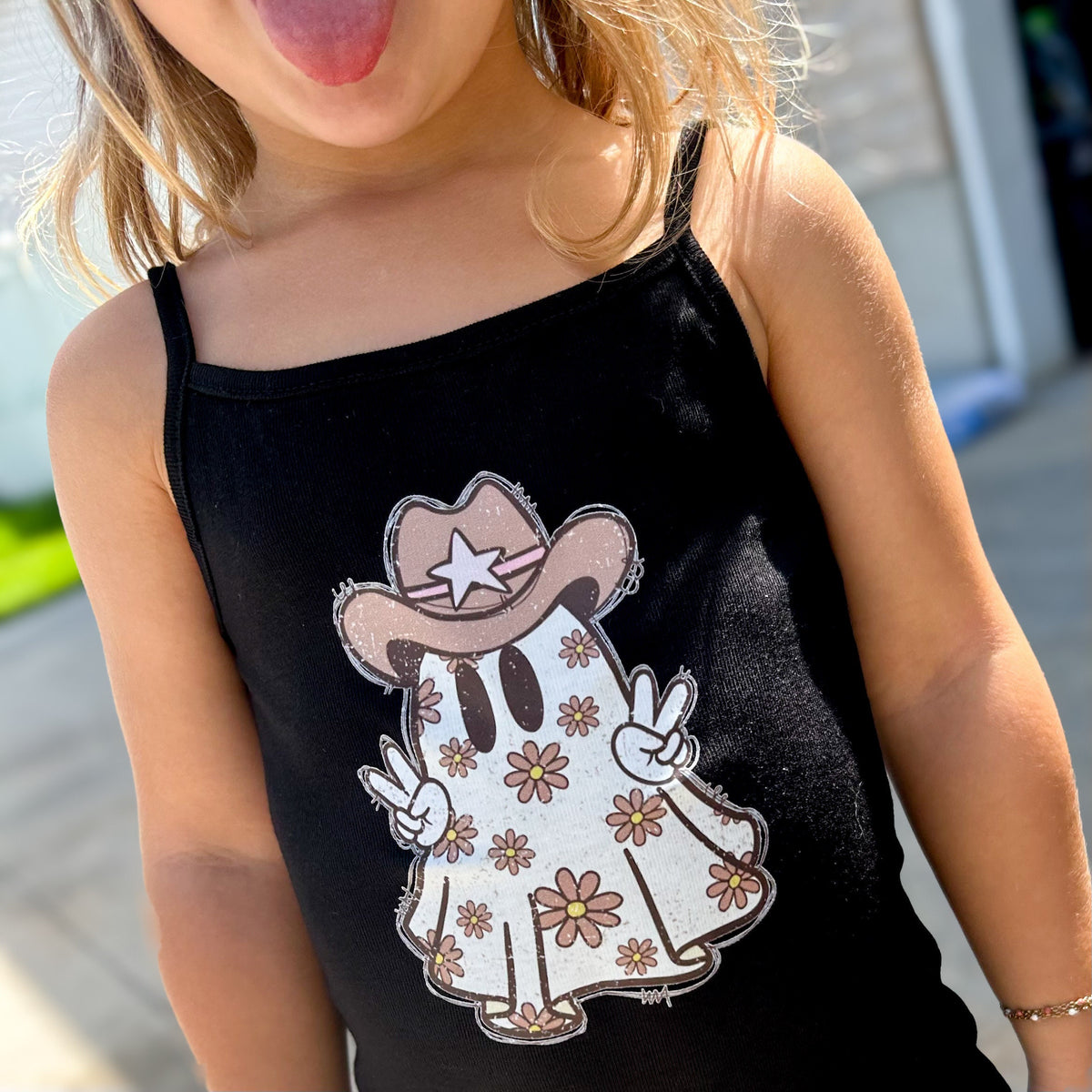 Western Ghost outfit for baby girl Halloween, western ghost Romper for toddler, Fall Baby Girl Outfit, Toddler Halloween, cowgirl ghost