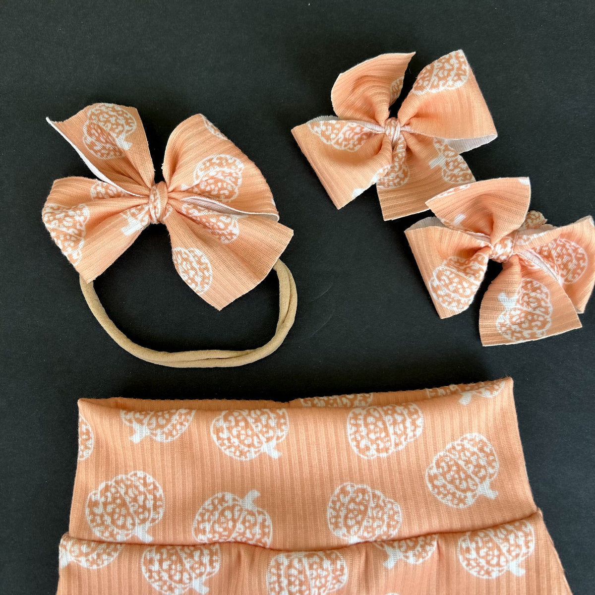 Halloween pumpkin girl bummie clothing - fall baby girl Halloween outfit - Texas toddler Bummy - warmer fall outfit for Florida baby girl