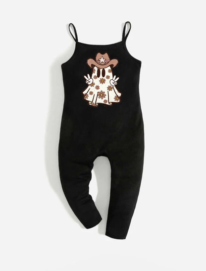 Western Ghost outfit for baby girl Halloween, western ghost Romper for toddler, Fall Baby Girl Outfit, Toddler Halloween, cowgirl ghost