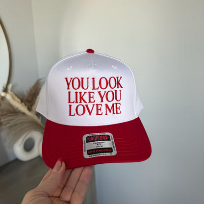 You Look Like You Love Me Vintage Trucker Hat, Honky Tonk Hat Nashville Hat for Women, Country Concert Hat Day Drinking, Baseball Cap