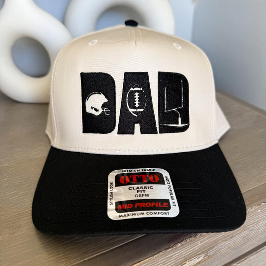 Football DAD hat, American Football Baseball Cap, Football gift for dads, football coach gift for him, gift for football dads, Football Love