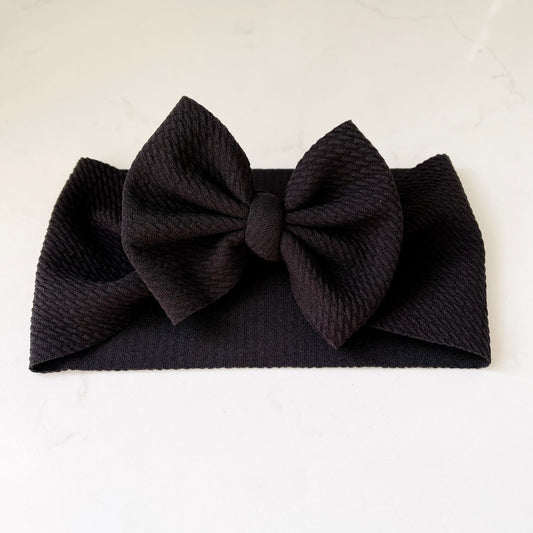 Solid Black Bow